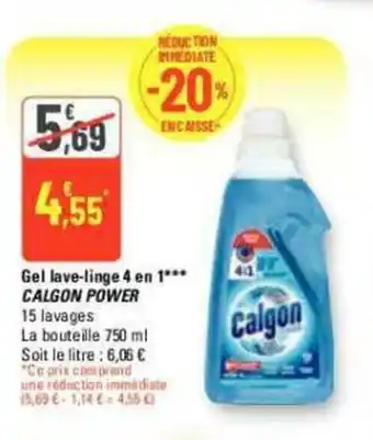 G20 Gel lave-linge 4 en 1*** CALGON POWER offre