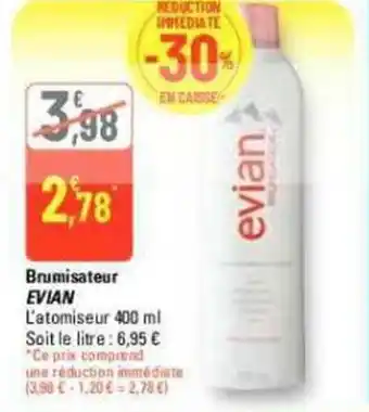 G20 Brumisateur EVIAN offre