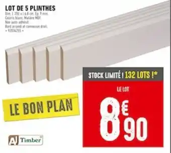 Batkor LOT DE 5 PLINTHES offre