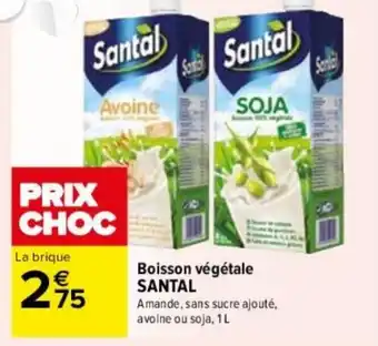 Carrefour Boisson végétale SANTAL offre
