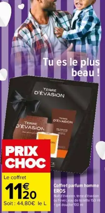 Carrefour Coffret parfum homme EROS offre