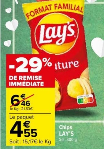 Carrefour Chips LAY'S offre