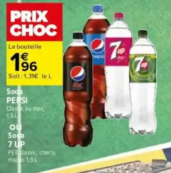 Carrefour Soda PEPSI offre