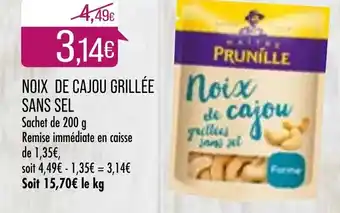 Match Noix De Cajou Grillée offre