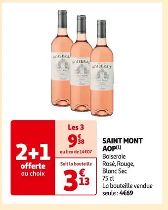 Auchan Supermarché Boiseraie saint mont aop offre
