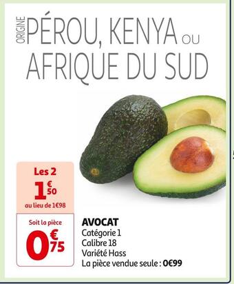 Auchan Supermarché Avocat offre