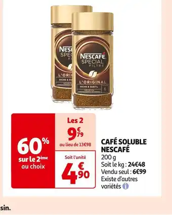 Auchan Supermarché Nescafé café soluble offre