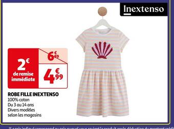 Auchan Inextenso robe fille offre