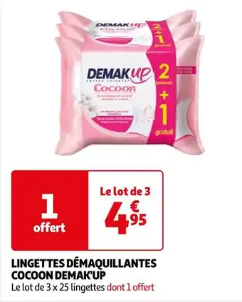 Demak'up lingettes démaquillantes cocoon
