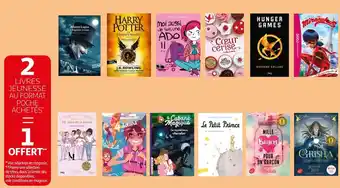 Auchan 2 livres jeunesse au format poche achetés = 1 offert offre