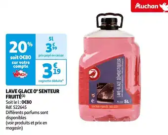 Auchan Auchan lave glace 0° senteur fruité(1) offre