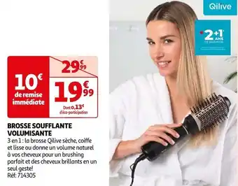 Auchan Qilive brosse soufflante volumisante offre