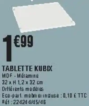 Tablette kubix