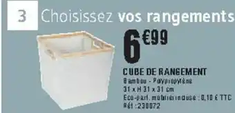 La Foir'Fouille Cube de rangement offre