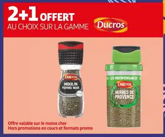 Auchan Ducros 2+1 offert au choix sur la gamme ducros offre