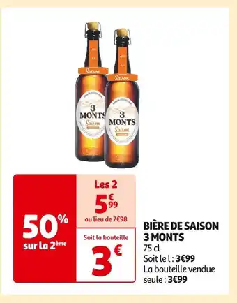 Auchan Supermarché 3 monts bière de saison offre