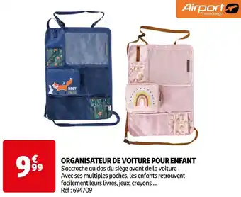 Auchan Airport organisateur de voiture pour enfant offre