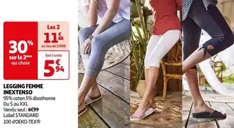 Auchan In extenso legging femme offre