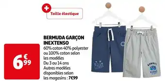Auchan In extenso bermuda garçon offre