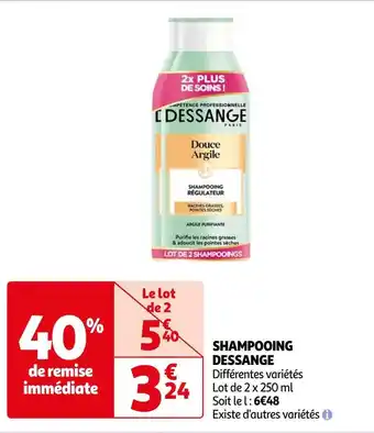 Auchan Dessange shampooing offre