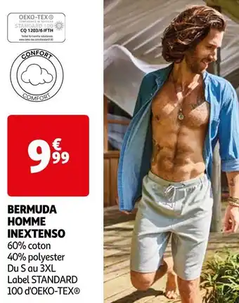 Auchan In extenso bermuda homme offre