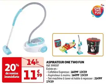 Auchan One two fun aspirateur offre