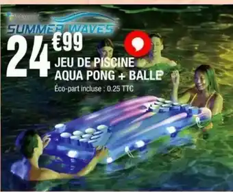 La Foir'Fouille Jeu de piscine aqua pong + balle offre