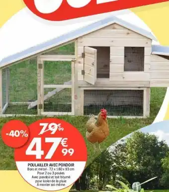 La Foir'Fouille Poulailler avec pondoir offre