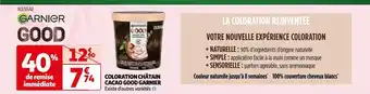 Auchan Coloration châtain cacao good garnier offre