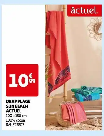 Auchan Drap plage sun beach actuel offre