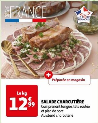 Auchan Salade charcutière offre