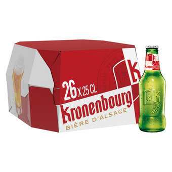 Auchan Bière blonde kronenbourg offre