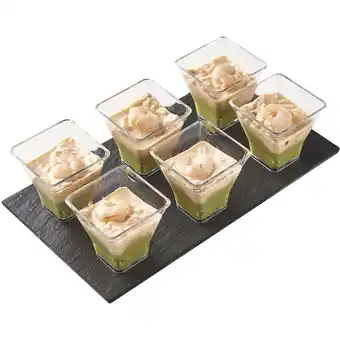 Auchan 4 verrines avocat cocktail de crevettes surimi et ananas offre