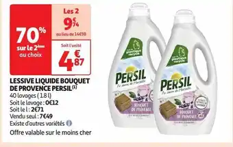 Auchan Supermarché Lessive liquide bouquet de provence persil(1) offre