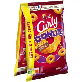 Auchan Curly donuts cacahuète vico offre