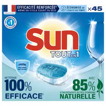 Auchan Supermarché Tablette lave-vaisselle tout en 1 sun(1 offre