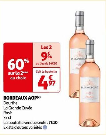 Auchan Bordeaux aop offre