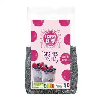 Auchan Graines de chia bio happy bio offre
