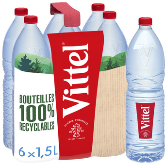 Auchan Eau minérale naturelle vittel offre