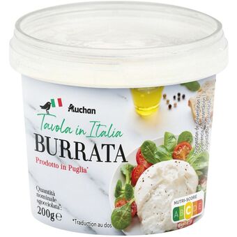 Auchan Burrata auchan tavola in italia offre