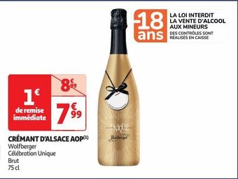 Auchan Supermarché Crémant d'alsace aop offre