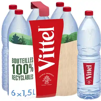 Auchan Supermarché Eau minérale naturelle vittel offre