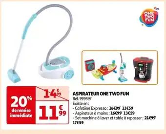 Auchan ASPIRATEUR ONE TWO FUN Réf. 999597 offre