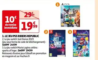 Auchan 1. LE JEU PS5 RIDERS REPUBLIC offre