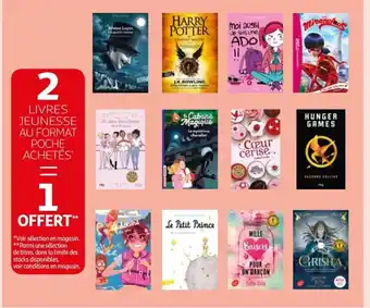 Auchan LIVRES JEUNESSE AU FORMAT POCHE ACHETÉS offre