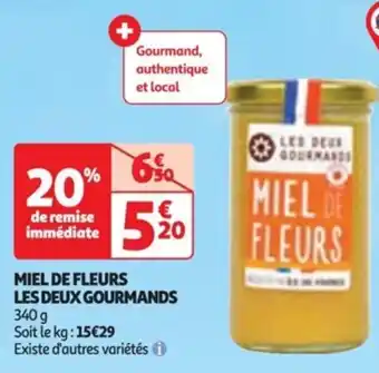 Auchan MIEL DE FLEURS LES DEUX GOURMANDS offre