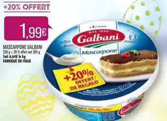 Match Mascarpone Galbani offre