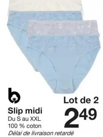 Zeeman Slip midi Du S au XXL offre
