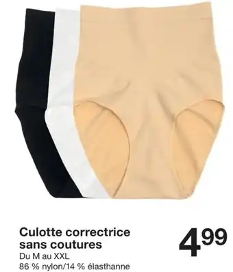 Zeeman Culotte correctrice sans coutures Du M au XXL offre