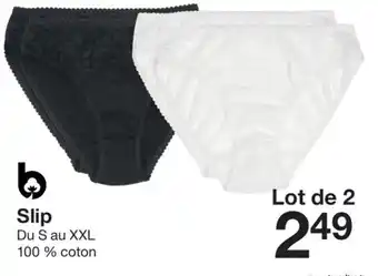 Zeeman Slip Du S au XXL 100 % coton offre